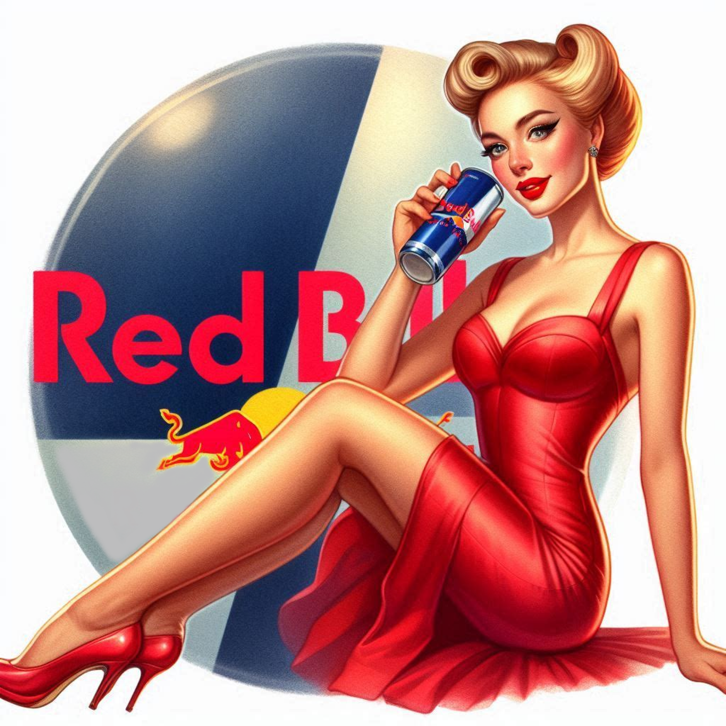 Red Bull -  Rosie Red - Ready To Hang  Canvas Hi-Res Wall Artwork