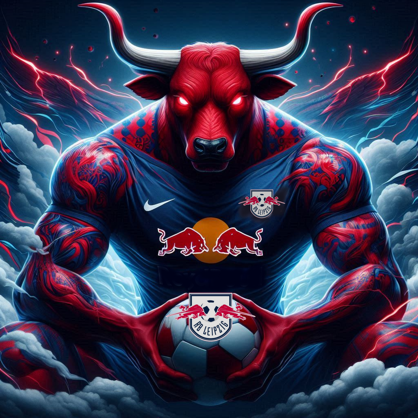 RB Leipzig - Bulli  - Ready To Hang  Canvas Hi-Res Wall Artwork