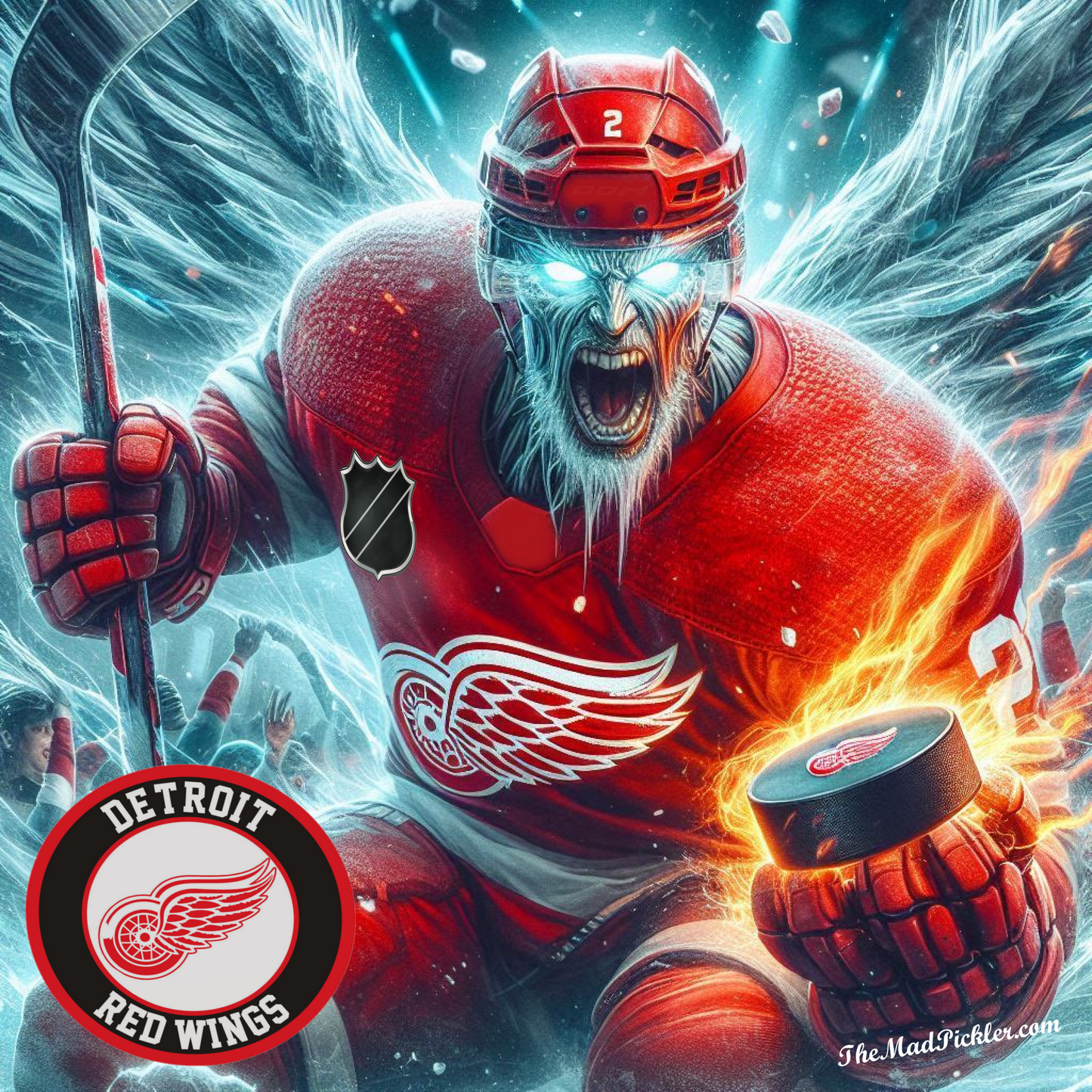 Detroit Red Wings #2 - NHL Hockey - Ready To Hang  Canvas Hi-Res Wall Artwork