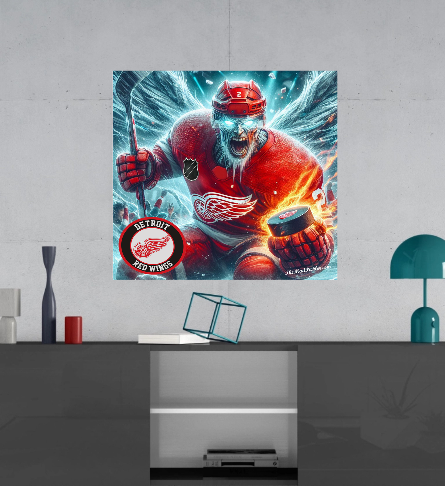 Detroit Red Wings #2 - NHL Hockey - Ready To Hang  Canvas Hi-Res Wall Artwork