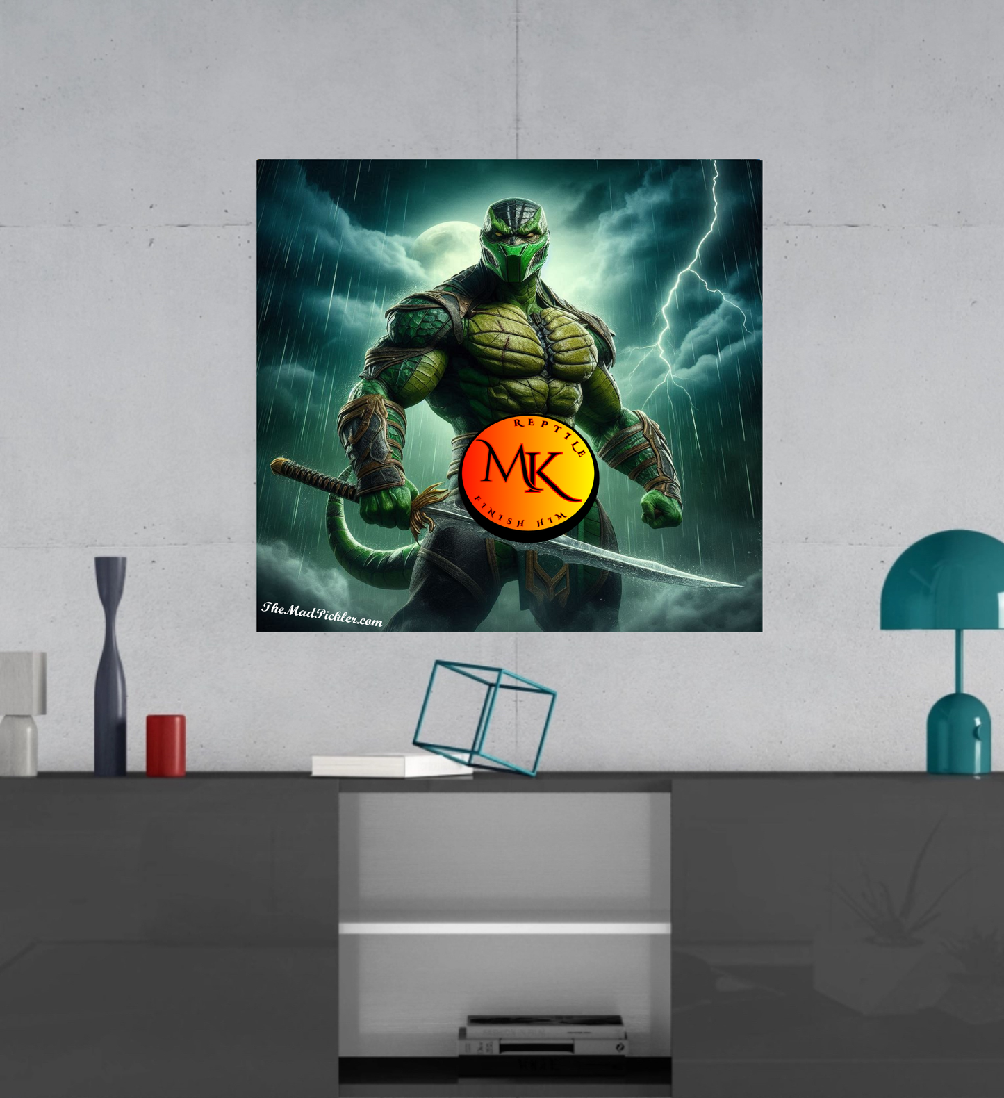 Reptile - Mortal Kombat  -  Ready To Hang  Canvas Hi-Res Wall Artwork