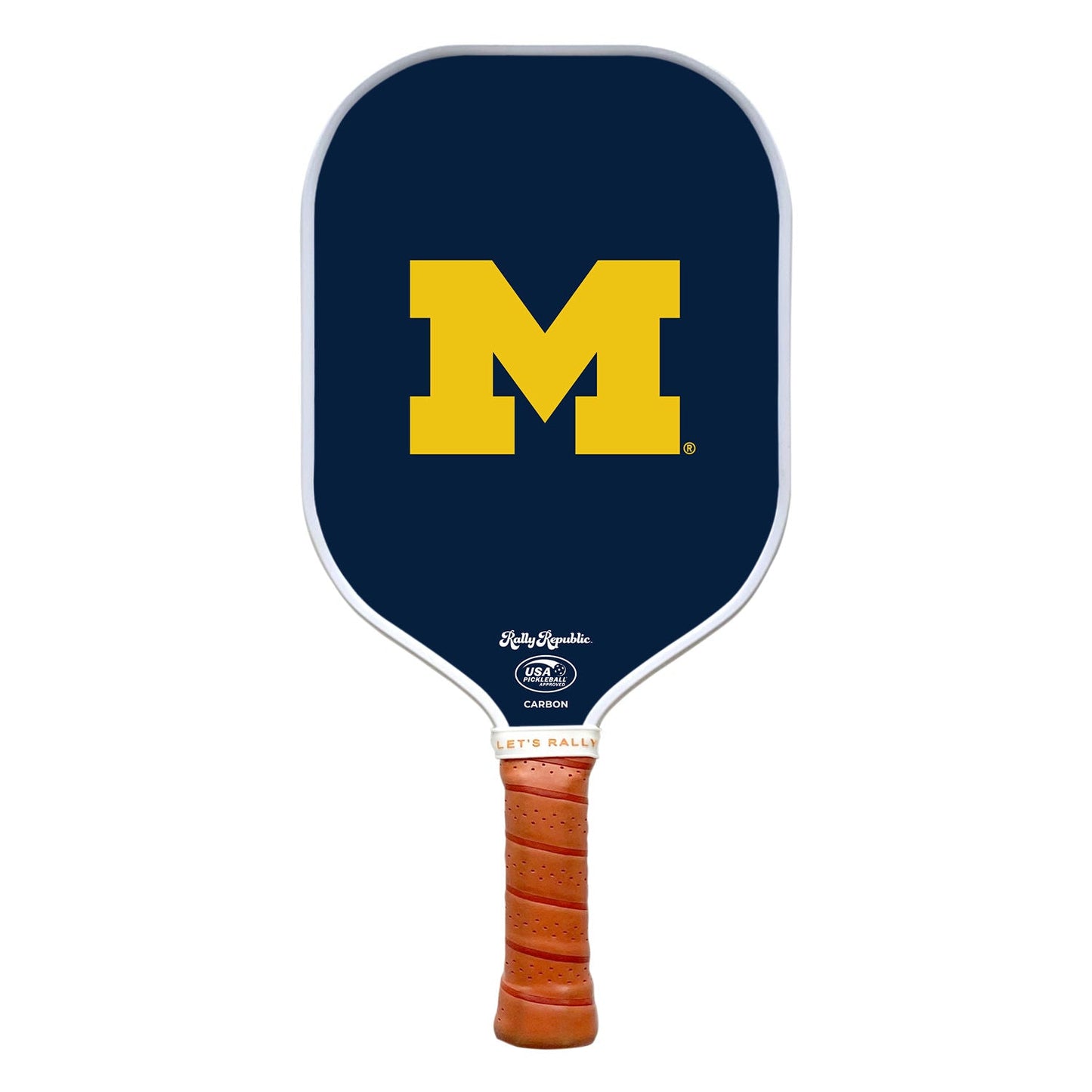 Michigan Wolverines Michigan Blue Primary Mark Pickleball Paddle