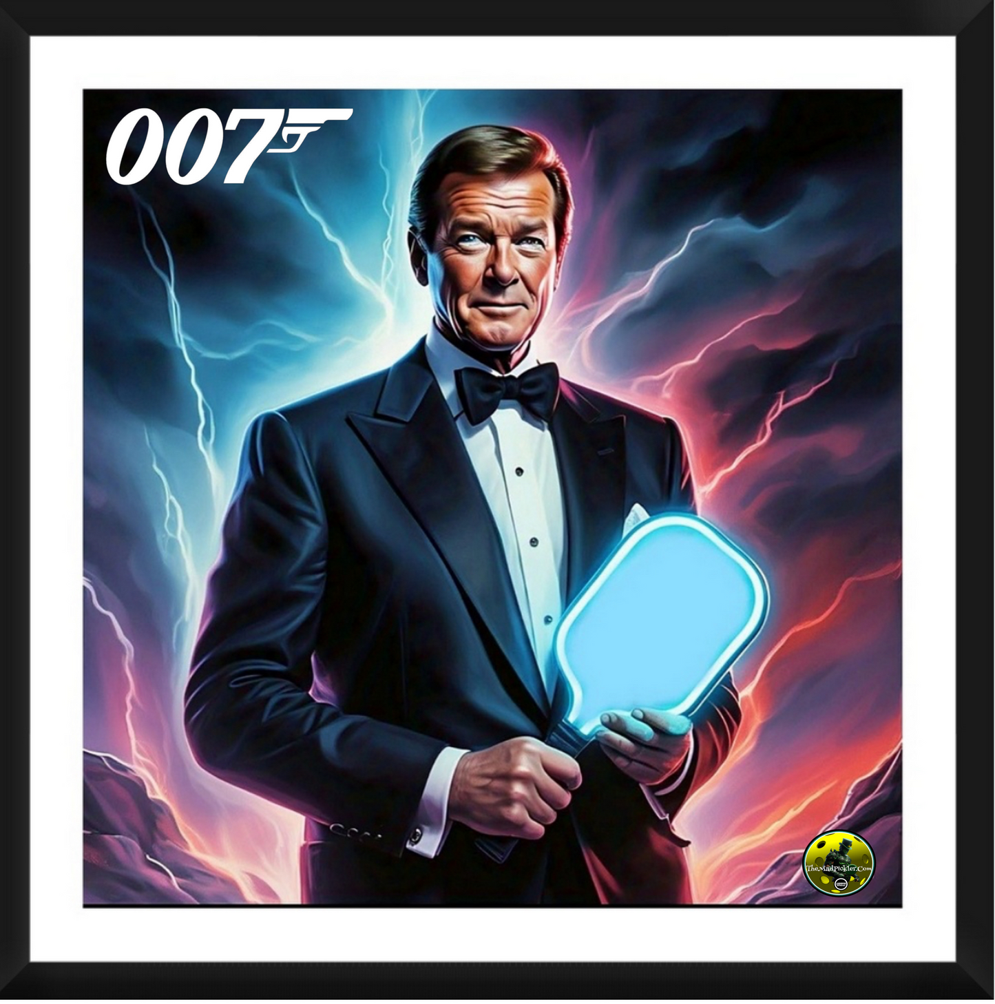 James Bond - Roger Moore - 007 Framed Artwork 16x16