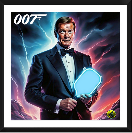 James Bond - Roger Moore - 007 Framed Artwork 16x16