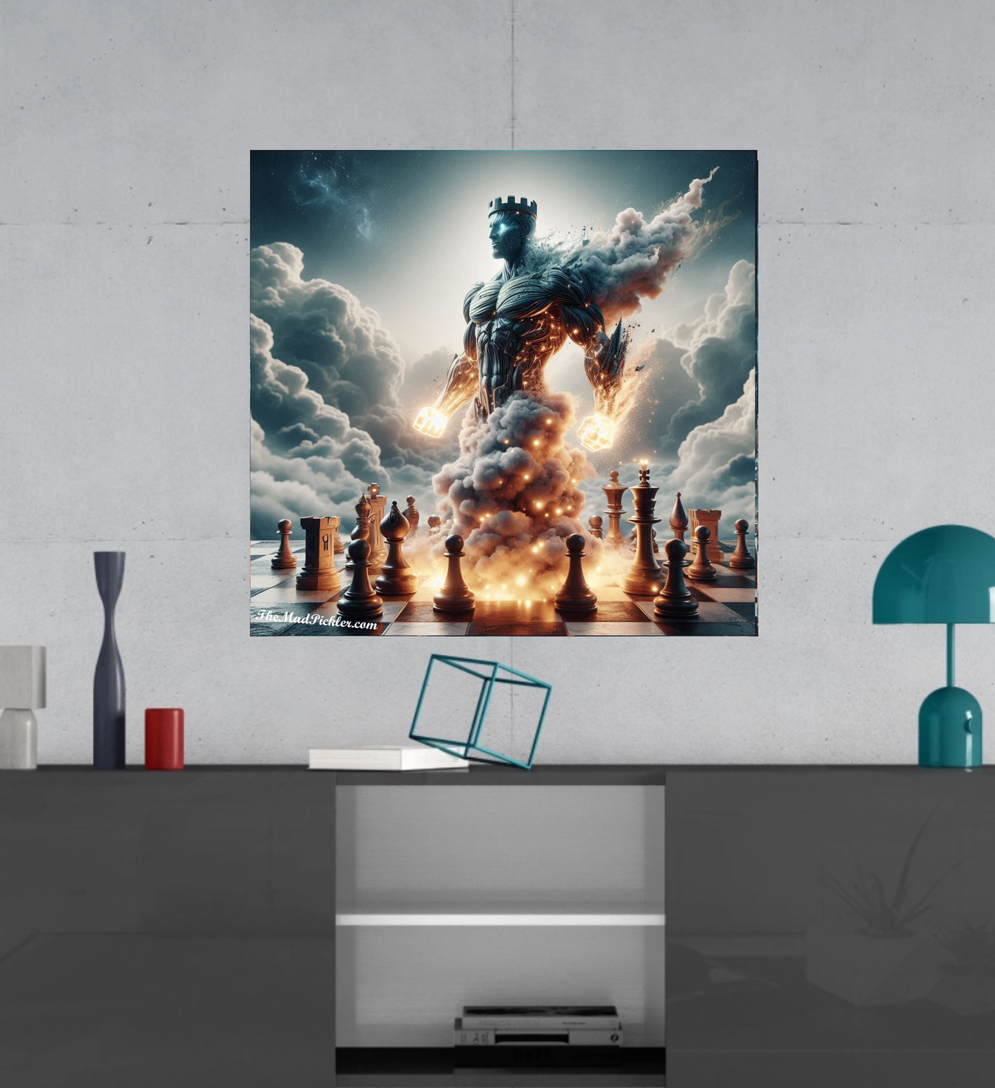 Chess Collection -  Rook - Ready To Hang  Canvas Hi-Res Wall Artwork