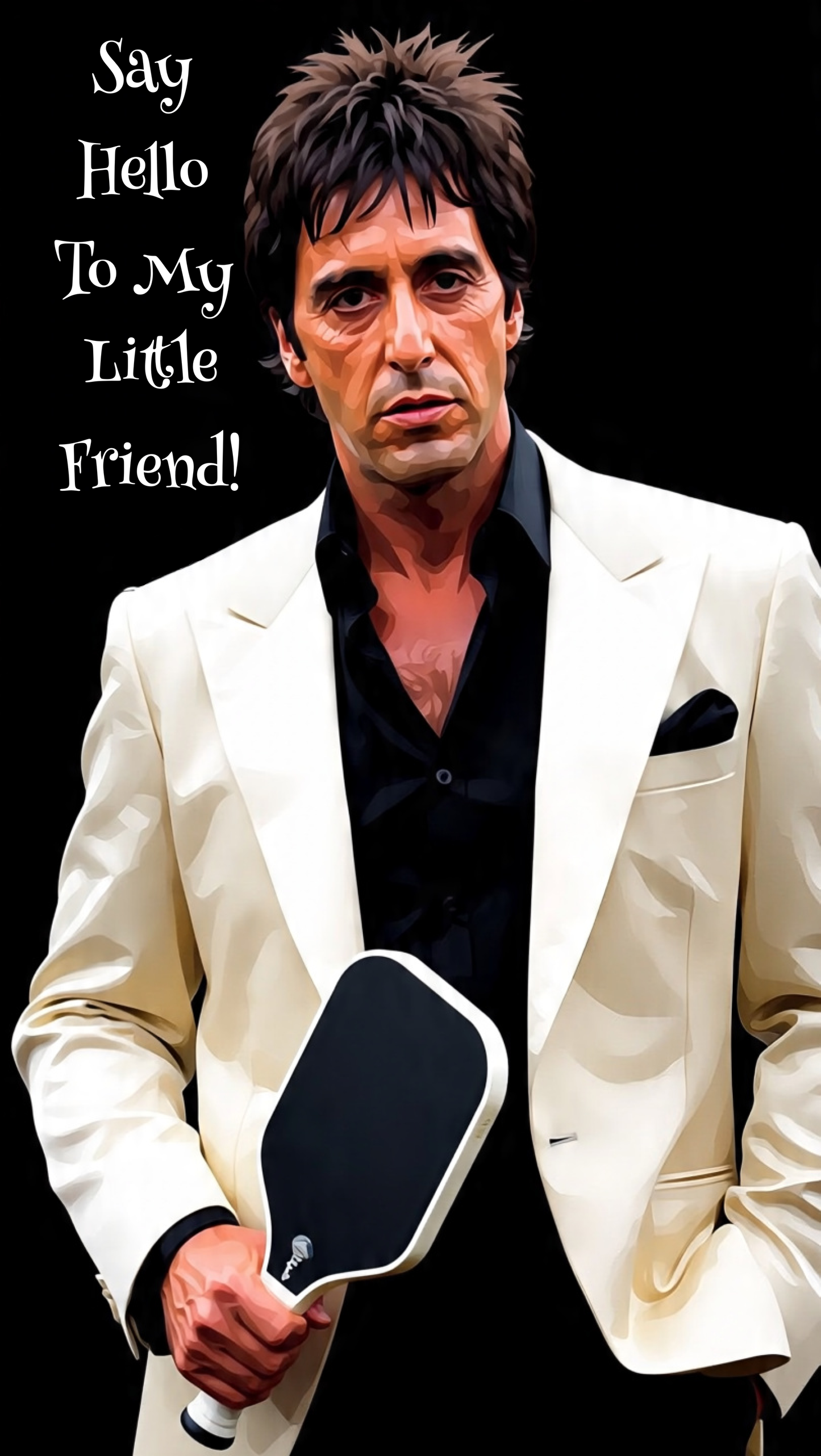 Scareface - Say Hello To My Little Friend!- Ready To Hang  Canvas Hi-Res Wall Artwork