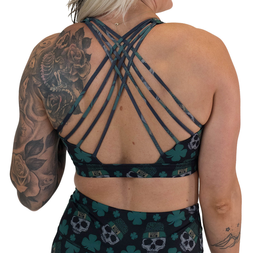 Butterfly Back Bra | Shamrock Skulls