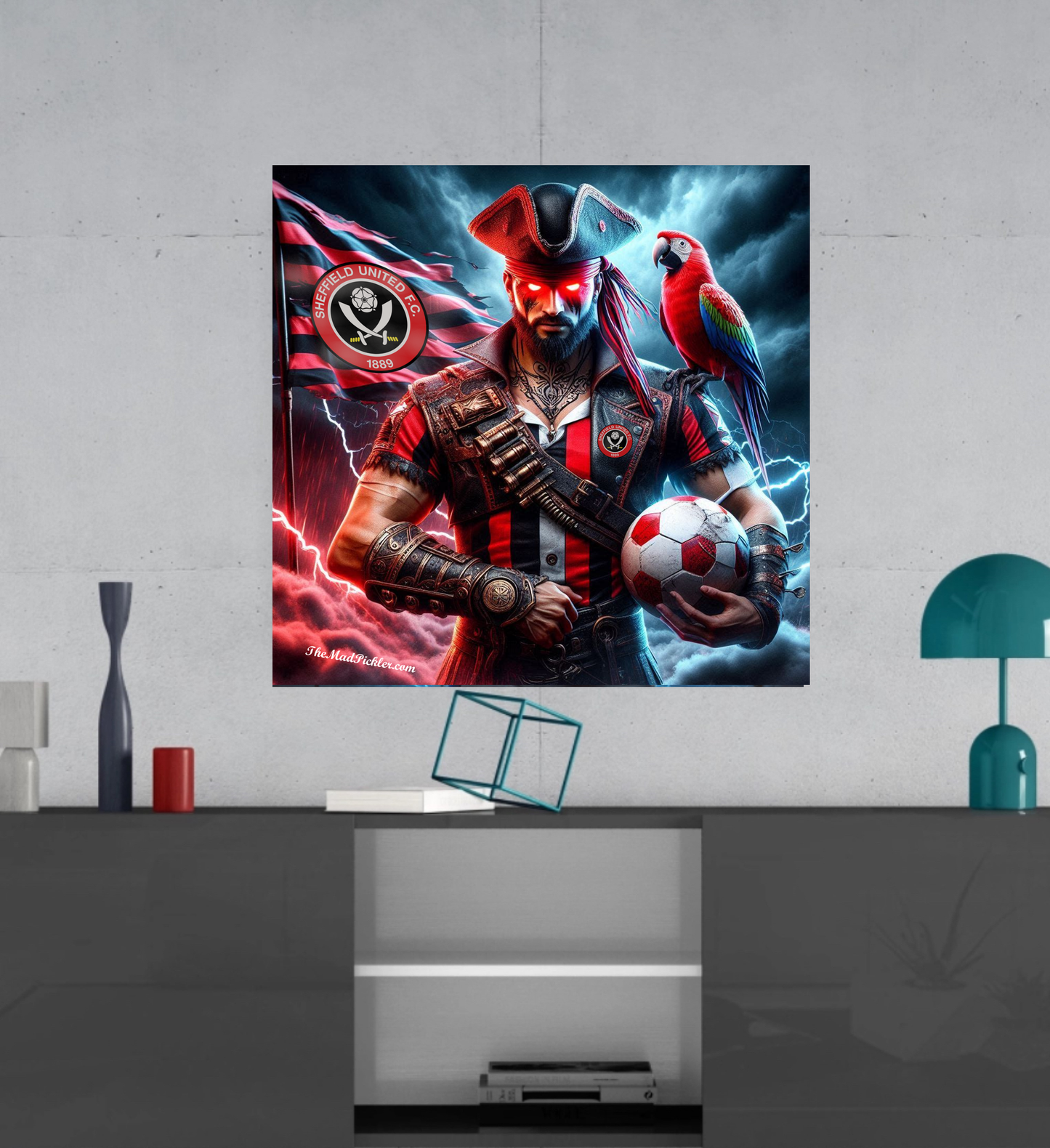 Sheffield United F.C. - Captain Blade - Ready To Hang  Canvas Hi-Res Wall Artwork