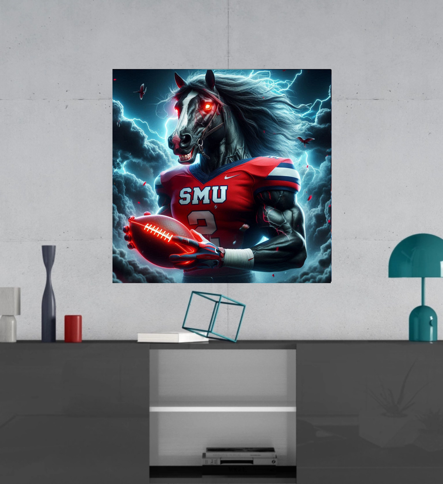 SMU - Southern Methodist University -  Ready To Hang  Canvas Hi-Res Wall Artwork