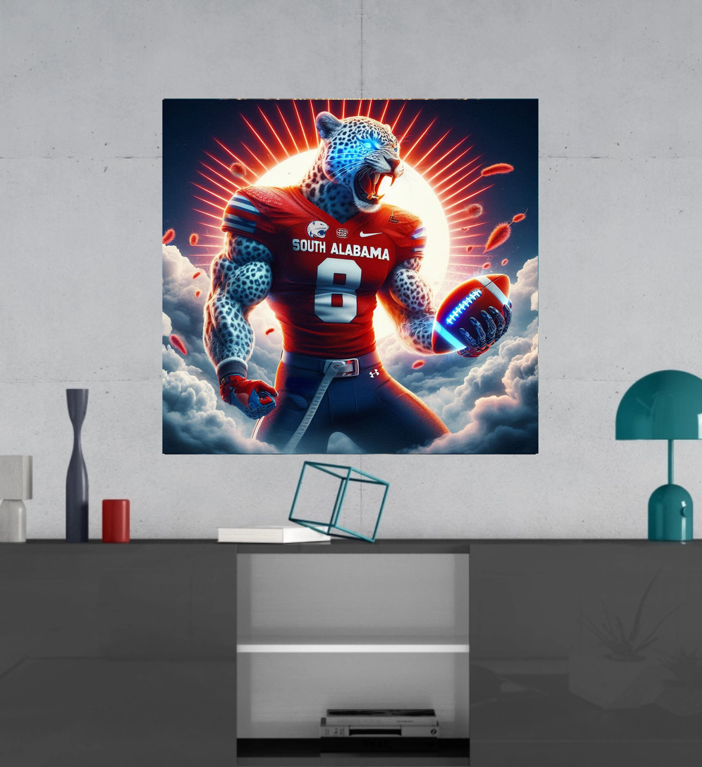 South Alabama Jaguars - Canvas Hi-Res Wall Artwork