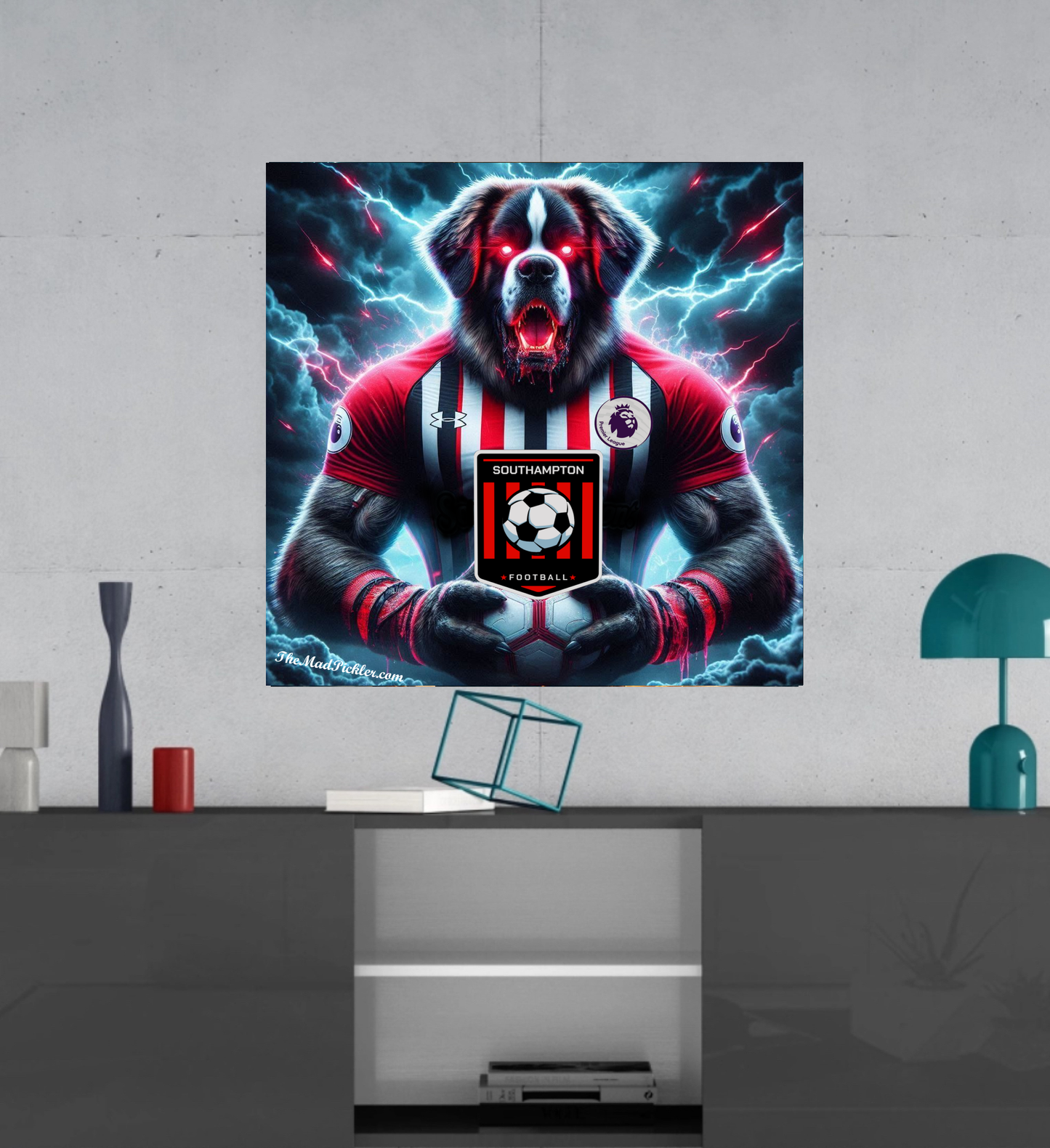 Southampton F.C. - Sammy Saint -  Ready To Hang  Canvas Hi-Res Wall Artwork