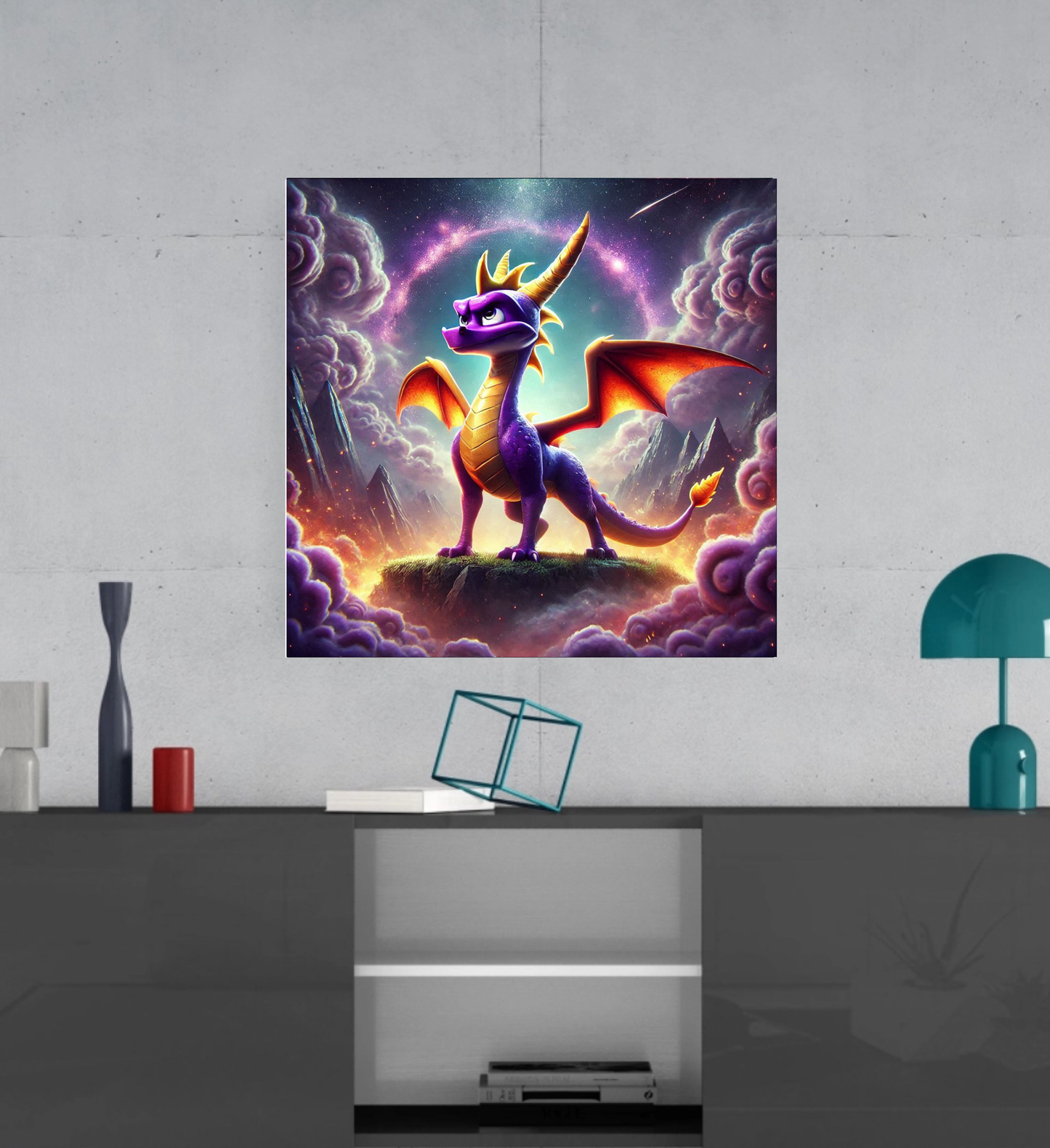 Spyro The Dragon -  Ready To Hang  Canvas Hi-Res Wall Artwork