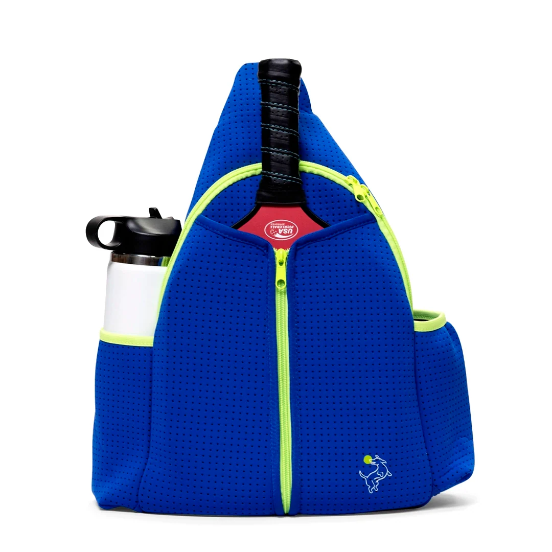 Pickleball Paddle Sling Bag - Royal Blue