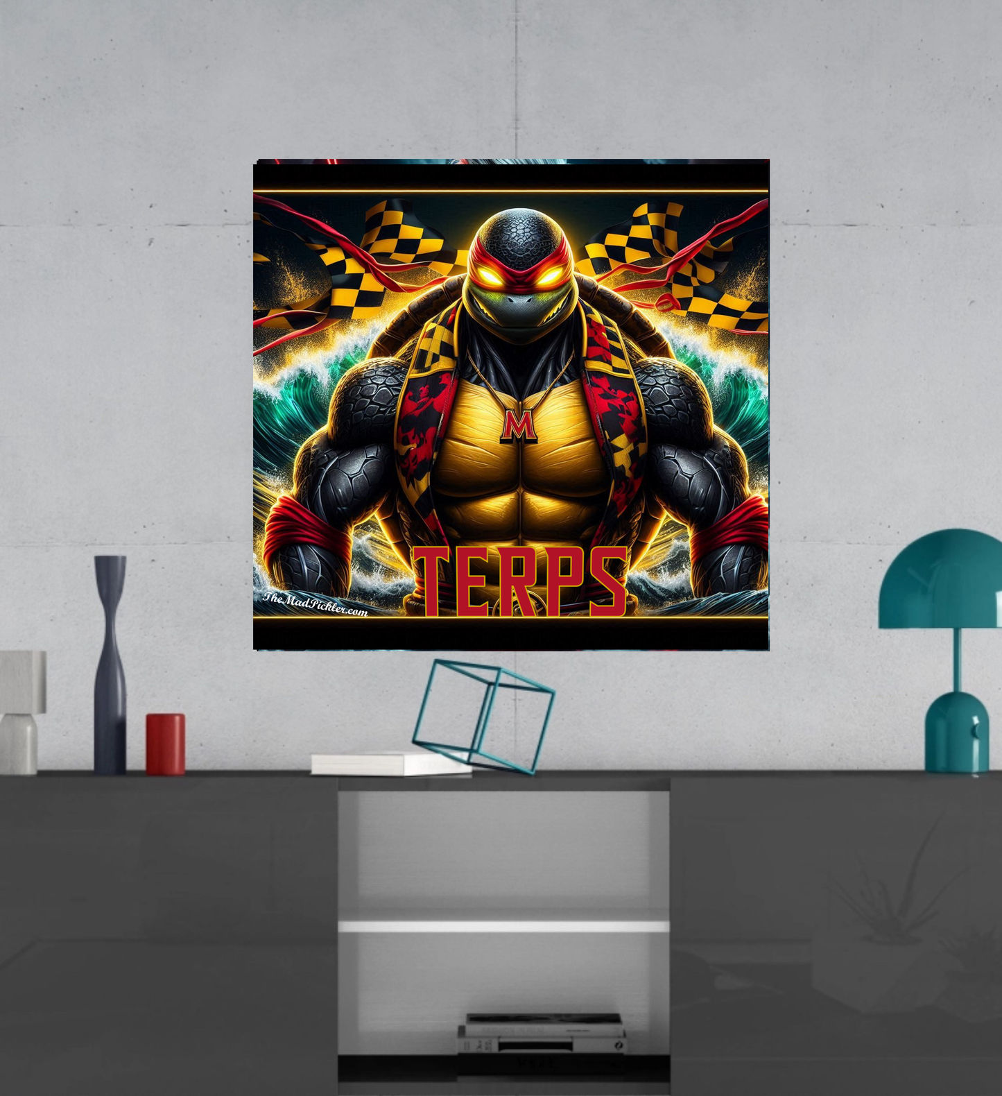 Maryland Terrapins - Testudo #2 - Canvas Hi-Res Wall Artwork