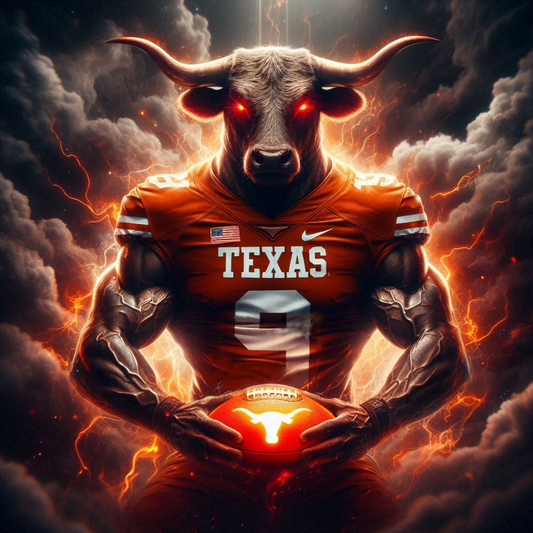 Texas Longhorns -  Ready To Hang  Canvas Hi-Res Wall Artwork