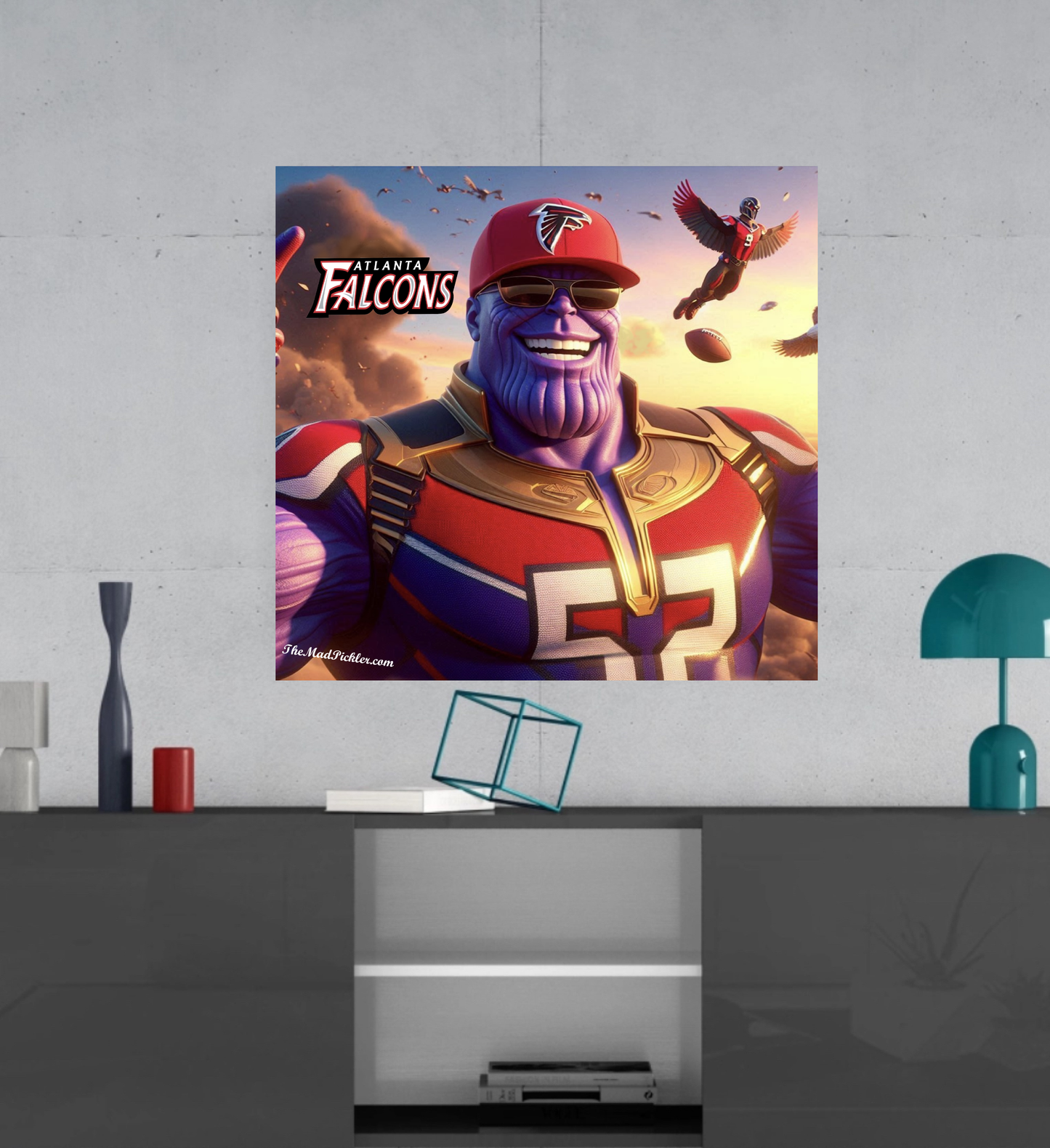 Atlanta Falcons/Thanos-  Ready To Hang  Canvas Hi-Res Wall Artwork