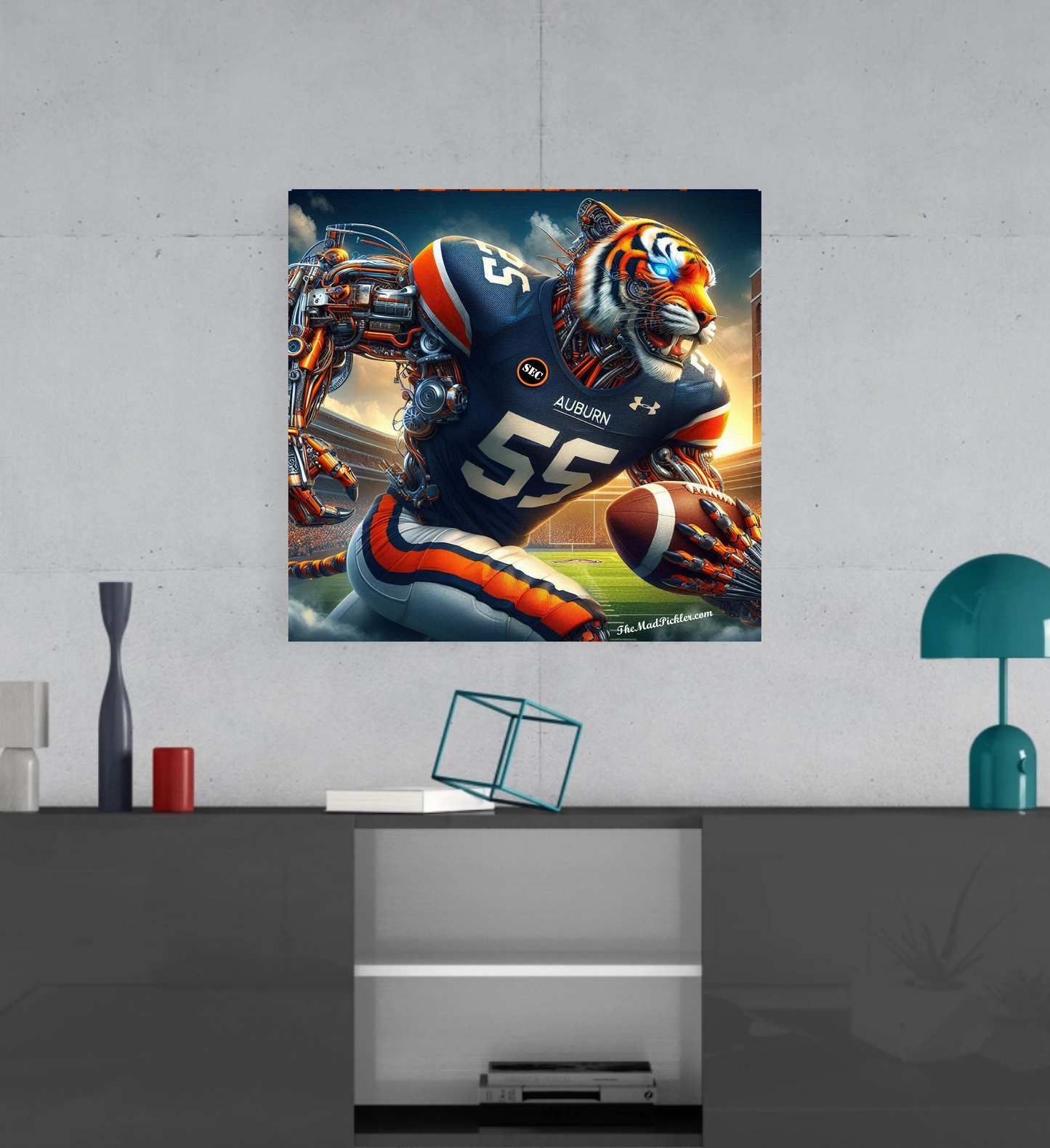 Auburn Tiger Football - Ready To Hang  Canvas Hi-Res Wall Artwork