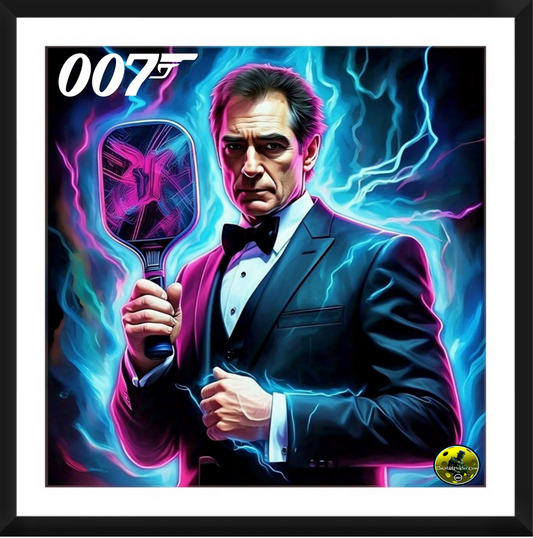 James Bond - Timothy Dalton - 007 Framed Artwork 16x16