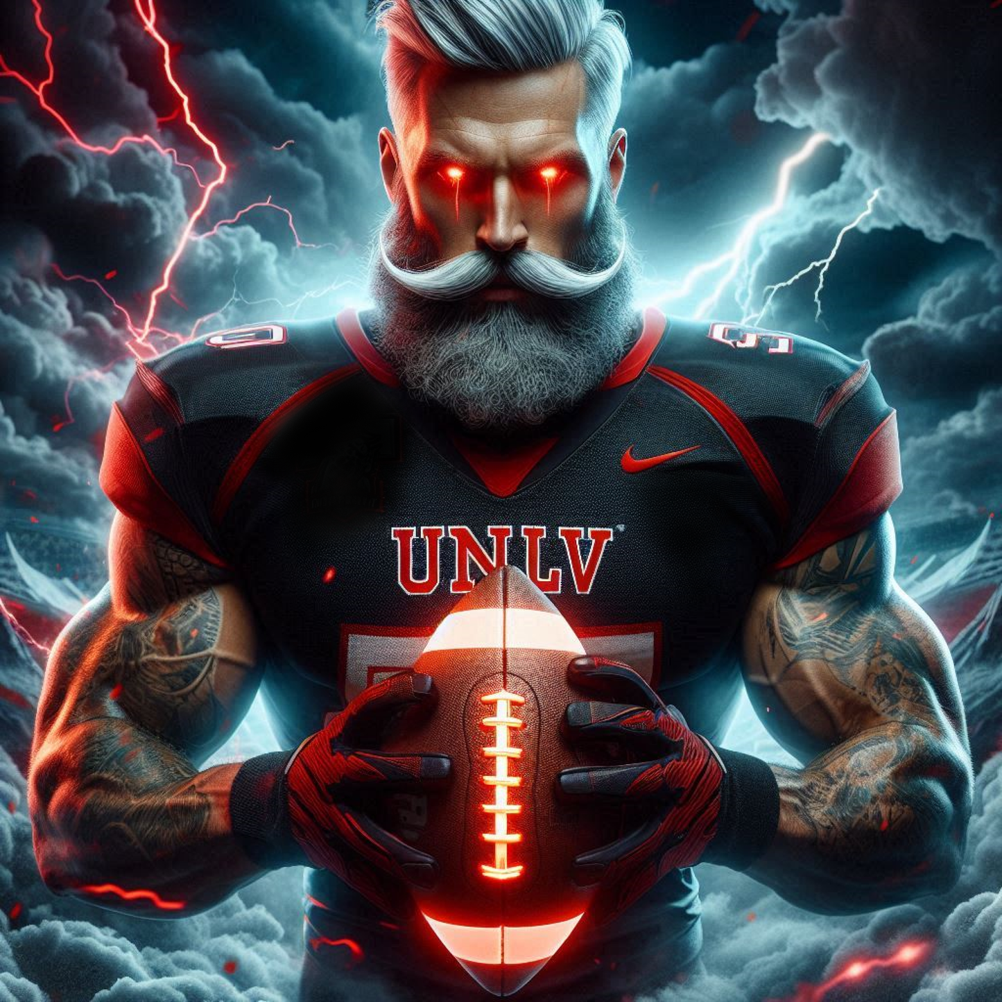 UNLV Rebels - Hey Reb -  Ready To Hang  Canvas Hi-Res Wall Artwork