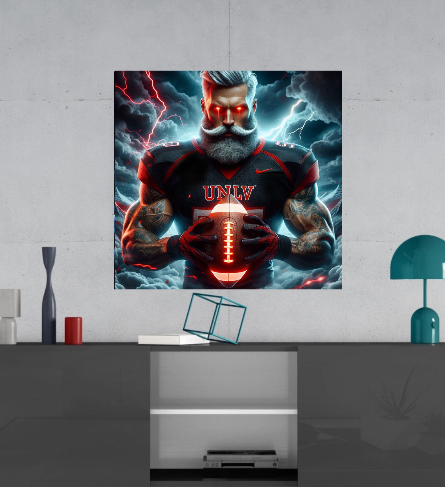 UNLV Rebels - Hey Reb -  Ready To Hang  Canvas Hi-Res Wall Artwork