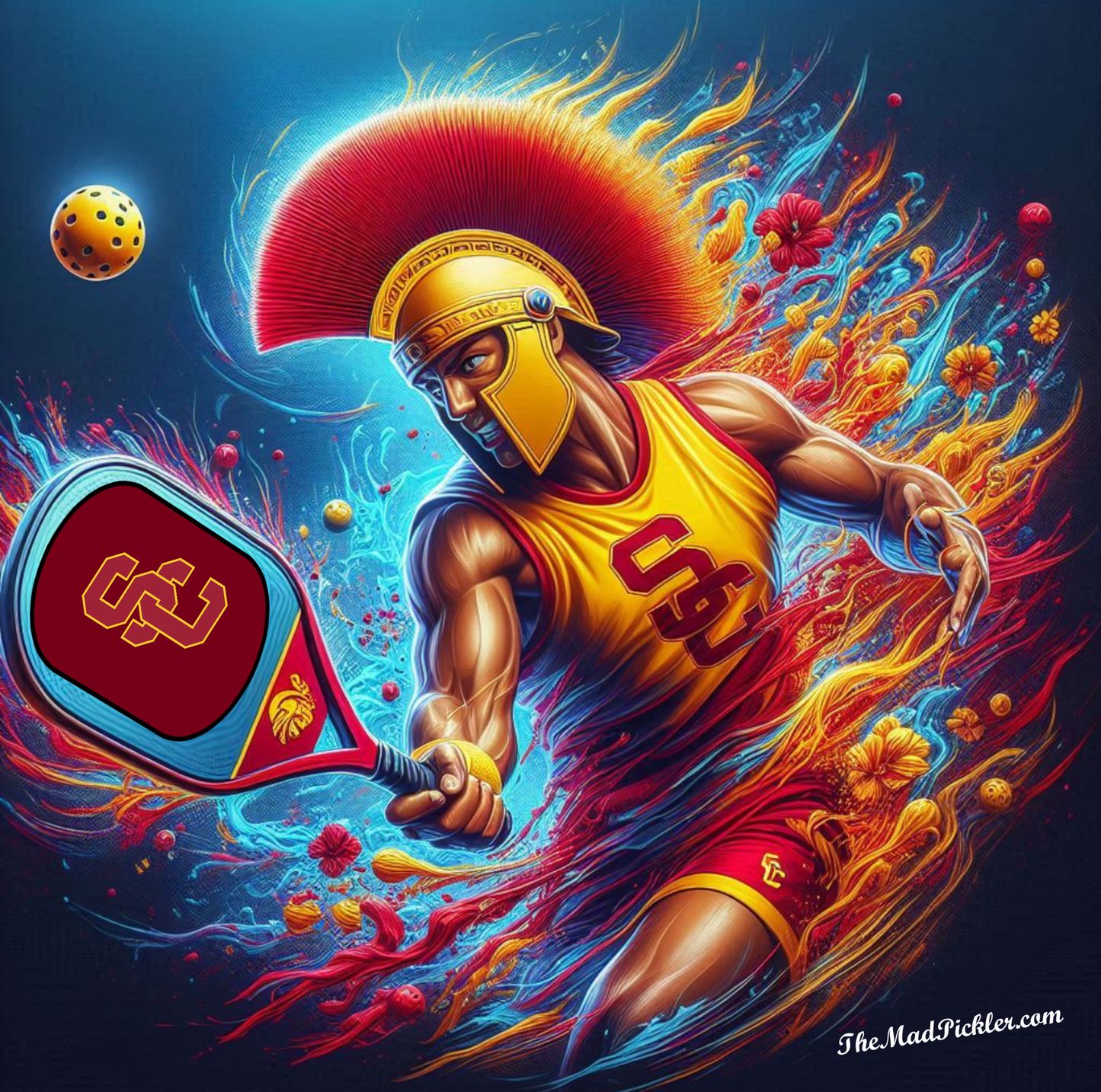 USC Trojan Blast - Canvas Hi-Res Wall Artwork