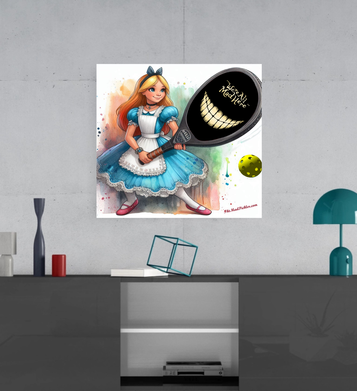 Alice In Wonderland - We're All Mad Here - Ready To Hang  Canvas Hi-Res Wall Artwork