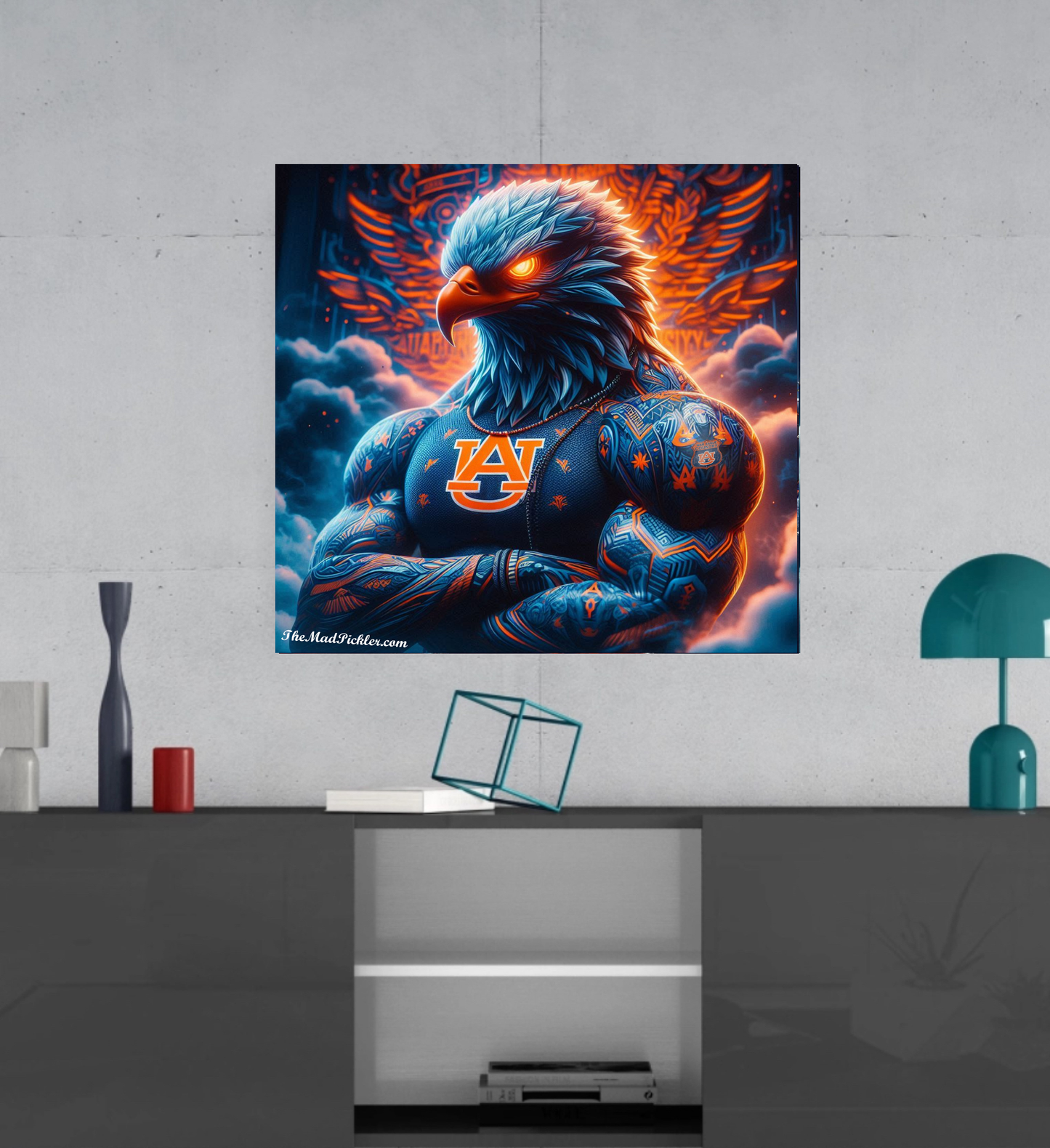 Auburn  - War Damn Eagle -Ready To Hang  Canvas Hi-Res Wall Artwork