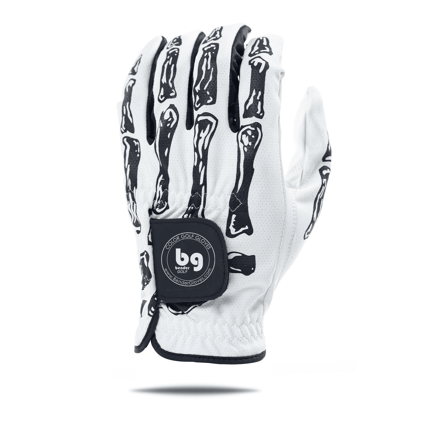 White Bones Mesh Golf Glove