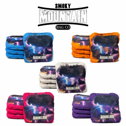 Smoky Mountain Bag Co – PRO Cornhole Bags - Set of 4 - White Lightning Series