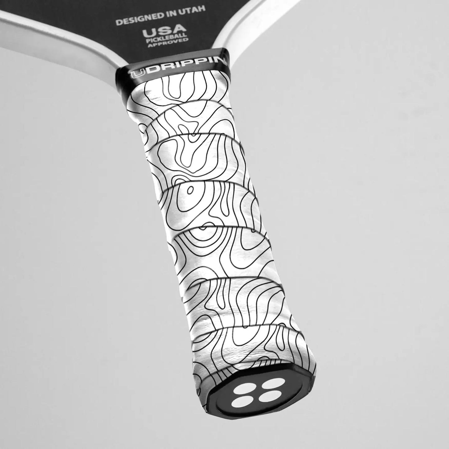 White/Black Topo Pattern - Custom Grips
