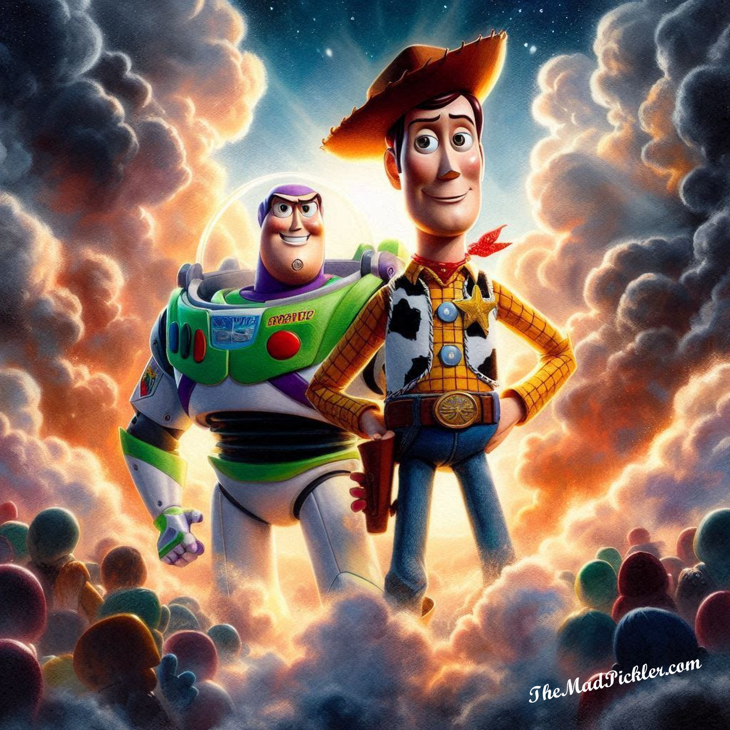 Woody/Buzz Lightyear  - Toy Story -  Ready To Hang  Canvas Hi-Res Wall Artwork